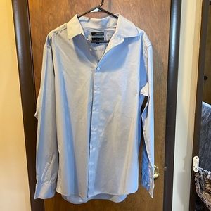 Mens LT Murano long sleeve light blue dress shirt.